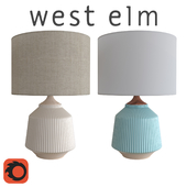 West Elm Roar + Rabbit Ripple Ceramic Table Lamp