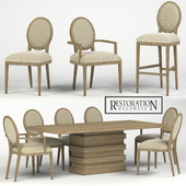 RH FRENCH CONTEMPORARY ROUND COLLECTION