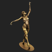 The statuette of a ballerina