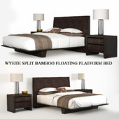 Bed WYETH SPLIT BAMBOO FLOATING PLATFORM BED