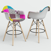 Chair Eames Style DAW Patchwork + plastic bar.