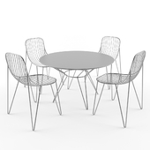 Metal Outdoor Chairs and Table