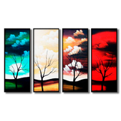 Modular paintings - the seasons.
