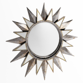 Silver mirror "Sun" ZARA HOME