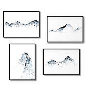 Posters with mountains - Grosser Mythen, Jungfrau, Mount Everest, Matterhorn.