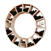 Modular wine rack (circle)