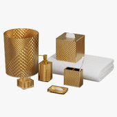 Diamond Elite Gold Bath Accents by Sherry Kline