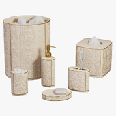 Furla Cream Damask Ceramic Bath Accessories