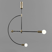 Miró - Brass chandelier - Mid century modern