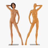Realistic female mannequin