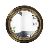 Mirror round shoe-chic in an aged frame