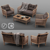 outdoor furniture set AZZURA Colorado Lounge Set