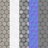 Tiled hex stone floors 2