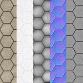 Tiled hex stone floors 3