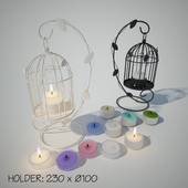 Tealight Lantern + Stand | Classic Birdcage