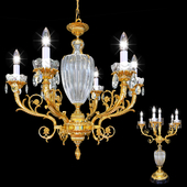 Chandelier Arizzi 445/6 + Table lamp Arizzi 445/6 / L