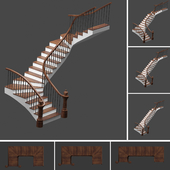 Set of stairs with 3 style