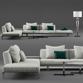 Modular sofa PoltronaFrau-Let It Be