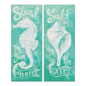 Coastal 8-Inch x 20-Inch Wall Art