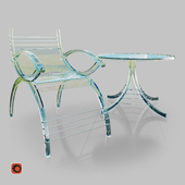Table and chair Transparent
