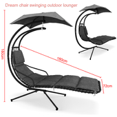 Dream chair swinging outdoor lounger
