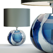 Small Jewel Studio Art Glass Lamp.2