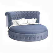 Round bed Ceppi - Soft Wall
