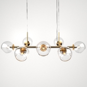 Staggered Glass Chandelier