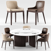Cleo chairs and Ala table - MisuraEmme