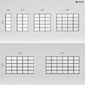 Metal partitions in Loft style