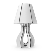 94947 Настольная лампа COSSANO, 1x60W (E27), Ø225, H450, дерево, белый/пластик, белый