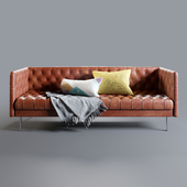 west elm Modern Chesterfield Leather Sofa
