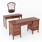 CARPENTER 309 Set of two tables with a mirror