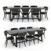 Timothy Oulton - Hestia dining table & Angeles dining chairs