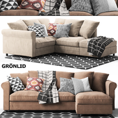 Gronlid Corner sofa, With chaise longue Ikea / Ikea