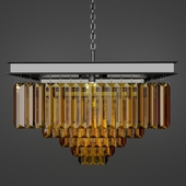 Люстра RH 1920s Odeon Clear Glass Fringe Chandelier - 5 square