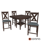 Tribeca 5 Piece Counter Height Dining Package