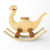 wooden rocking Dino