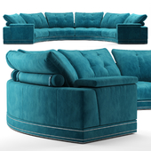 Andrew round sectional velvet sofa - Fendi Casa