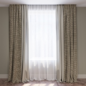 Set of curtains (4 curtains and tulle) 03.