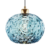 Hand Blown Rustic Seeded Glass Light