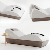 Imitation leather lounge chair SPAA By GART