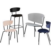 Herman Chairs + Bar stool + Lounge by Ferm Living