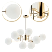 Suspended chandelier Maytoni Erich MOD221-PL-12-G