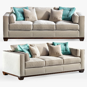Reeded Base Sofa by BARBARA BARRY