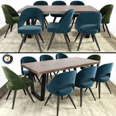 Modrest Gloria And Calia Dining Table With Carpet