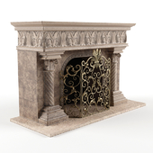 Acanthus Fireplace and Screen