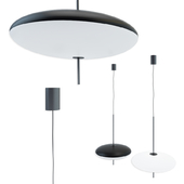 Gino Sarfatti Model No. 2065 Ceiling Light in Black and White