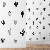 Обои Kenna Sato Designs Коллекция Cactus Wall Decals