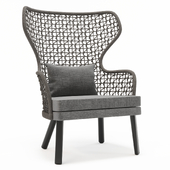 Bergere Rope Garden Armchair